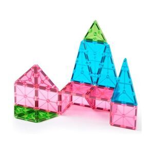 Magna-Tiles Color Shop Floral 20-Piece Magnetic Construction Set, The Original M